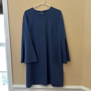 Worth New York blue winter dress.